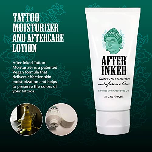 After Inked Tattoo Aftercare Lotion, 3oz - Vegan Balm