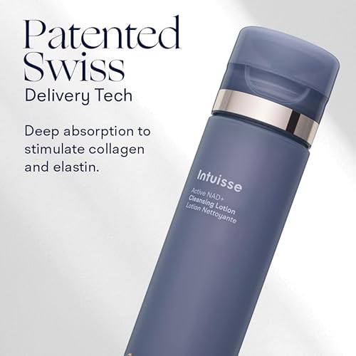 Active NAD+ Prebiotic Toner - Micellar Water & Makeup Remover? 5% Pharma-Grade NAD+ Cleanser with Centella Asiatica & A-Glucan Oligosaccharide ? Swiss Liposomal Technology ? 3.38 Fl Oz