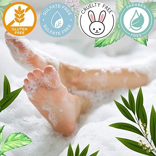 Luseta Tea Tree Oil Body Wash with Mint 33.8oz, Best Body Wash for Sensitive Skin, Sulfate free, Helps Body Odor, Athlete's Foot, Jock Itch, Ringworm, Skin Irritations, Shower Gel for Women