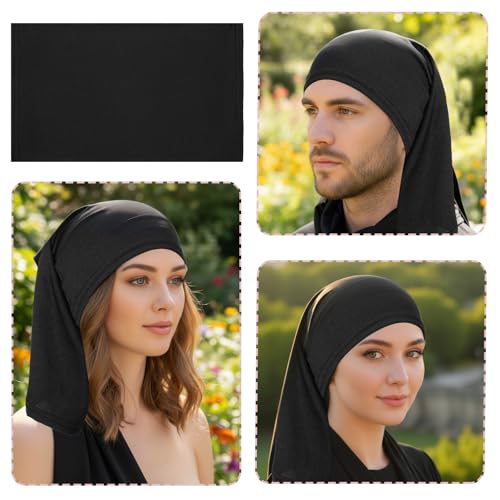 4-Pc Dreadlock Headband Tube Sock Head Wrap Set