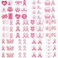 80 Pcs Pink Ribbon Breast Cancer Awareness Temporary Tattoos