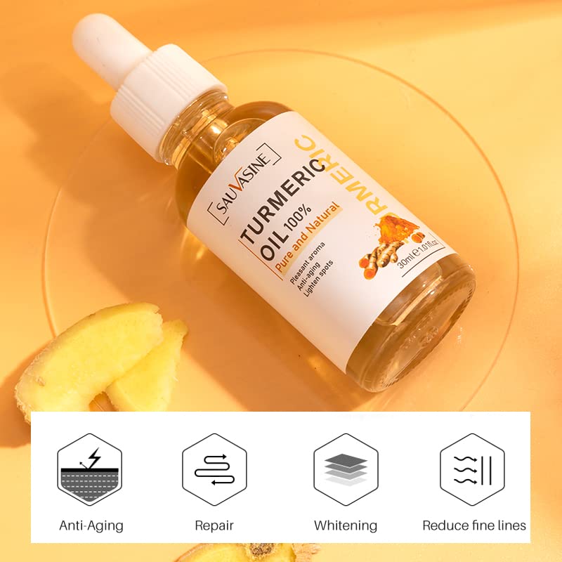 Lanthome Turmeric Oil for Dark Spot on Face, Turmeric Face Oil Moisturizing, Rejuvenating,Soothing, Anti-Aging Repair Skin with Turmeric Root Extract