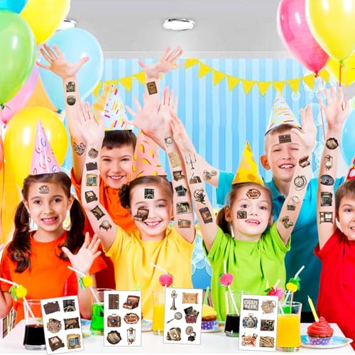 96 Escape Room Temporary Tattoos - Party Favors & Decorations
