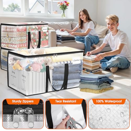 Extra Heavy Duty Clear Storage Bags - Oversized Moving Totes