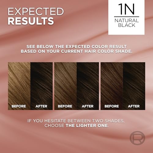 L'Oreal Paris Excellence Universal Nudes Hair Color 1N Natural Black