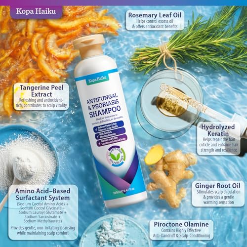 KOPA HAIKU Psoriasis & Dandruff Scalp Shampoo - Sulfate-Free, Anti-itch, 280ml