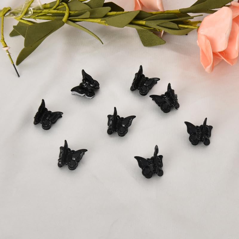 Black Butterfly Hair Clips Claw Small Hair Butterfly Clips for Women Butterfly Hair Barrettes for Thin Thick Hair Accessories Butterfly Clips for Girls Butterfly Hair Claw Pin 40 Pcs