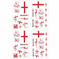 40 Pcs World Flag Temporary Tattoos, Waterproof Face Stickers