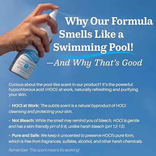 BioForce HOCl - Pure Hypochlorous Acid Spray for Face Travel Size Toner & Cleanser - Made in Canada - Acne-Prone Skin & Eczema, Piercing aftercare, pH Balanced, Non-comedogenic - NueVue (2.3 oz)