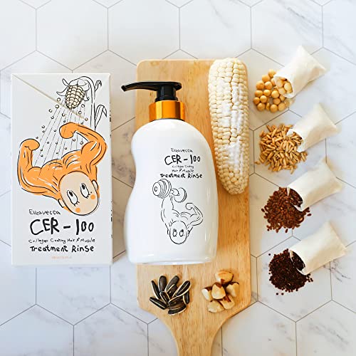Elizavecca Collagen Coating Hair Treatment Rinse 500ml - Moisturizing Conditioner for Damaged Hair