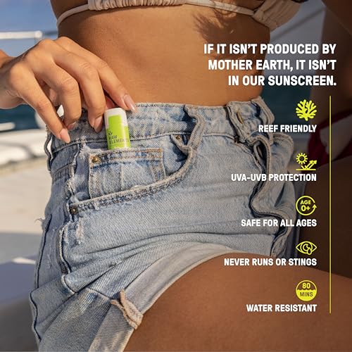 Raw Elements Organic Sunscreen Lip Balm - SPF 30, Reef-Safe