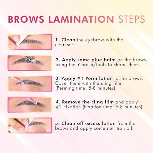 Lash Lift & Brow Lamination Kit - 2-in-1 DIY Perm, 15 Applications