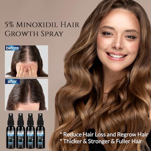 5% Minoxidil Hair & Beard Growth Spray for Men & Women - 120ml