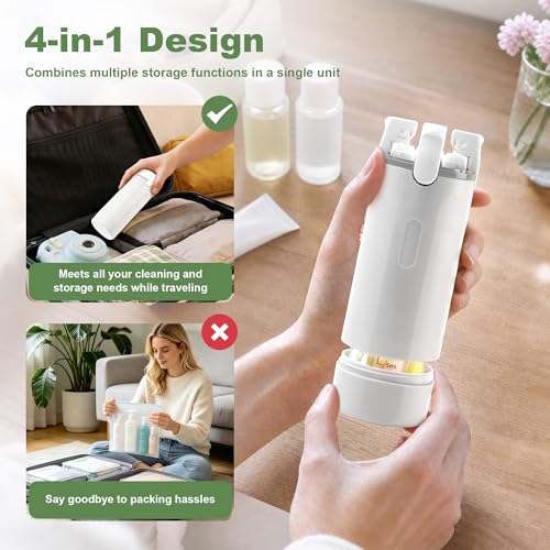 4-in-1 Travel Dispenser Bottles Set 30ML Leak-Proof TSA Approved Toiletry Containers with Labels