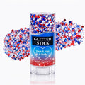 4th of July Red White & Blue Glitter Stick – Self-Adhesive Body Glitter