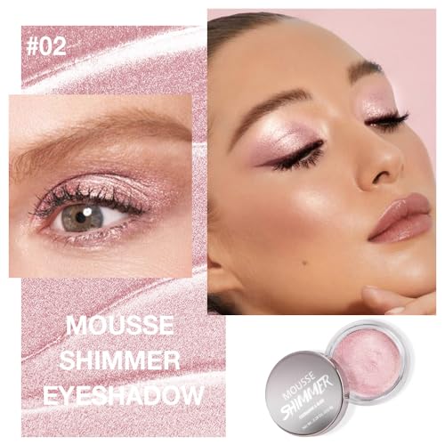 Rose Lilac Cream Eyeshadow – Waterproof Shimmer Mousse
