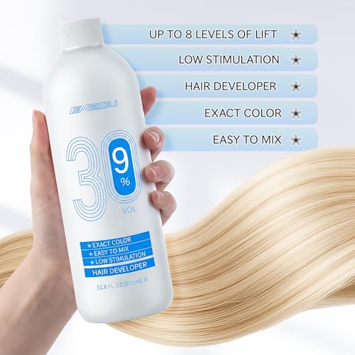 IIIMEIDU 30 Volume Hair Developer - 31.6 Fl Oz Professional Bleach & Color Booster