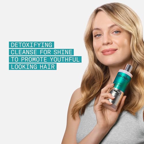 Nioxin Age Defense Shampoo for Aging Hair | Detox Scalp Cleanser with Niacinamide | Deeply Cleanses & Purifies Scalp & Hair | Paraben, Sulfate & Silicone-Free | Daily Use