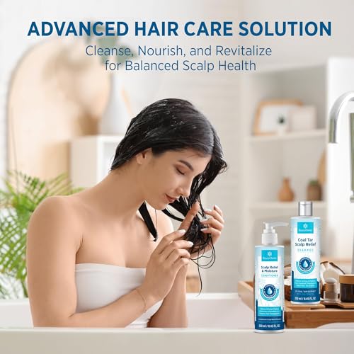 Roycederm Coal Tar Shampoo & Conditioner Set for Dandruff Relief