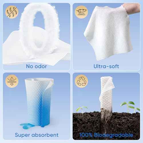 Disposable Face Towels,Biodegradable Ultra Soft Washcloths for Sensitive Skin,Suitable for Facial Cleansing,Skin care and Makeup Removal,Lint-free,Trave,Daily Cleansing,100 Count