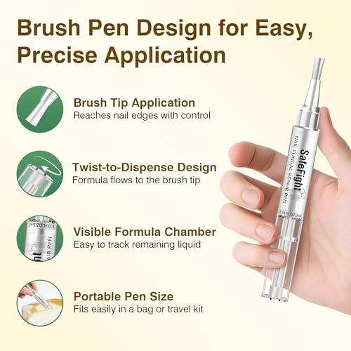 SafeFight Toenail Fungus Treatment Extra Strength - 3PCS Nail Repair Pen with 25% Undecylenic Acid