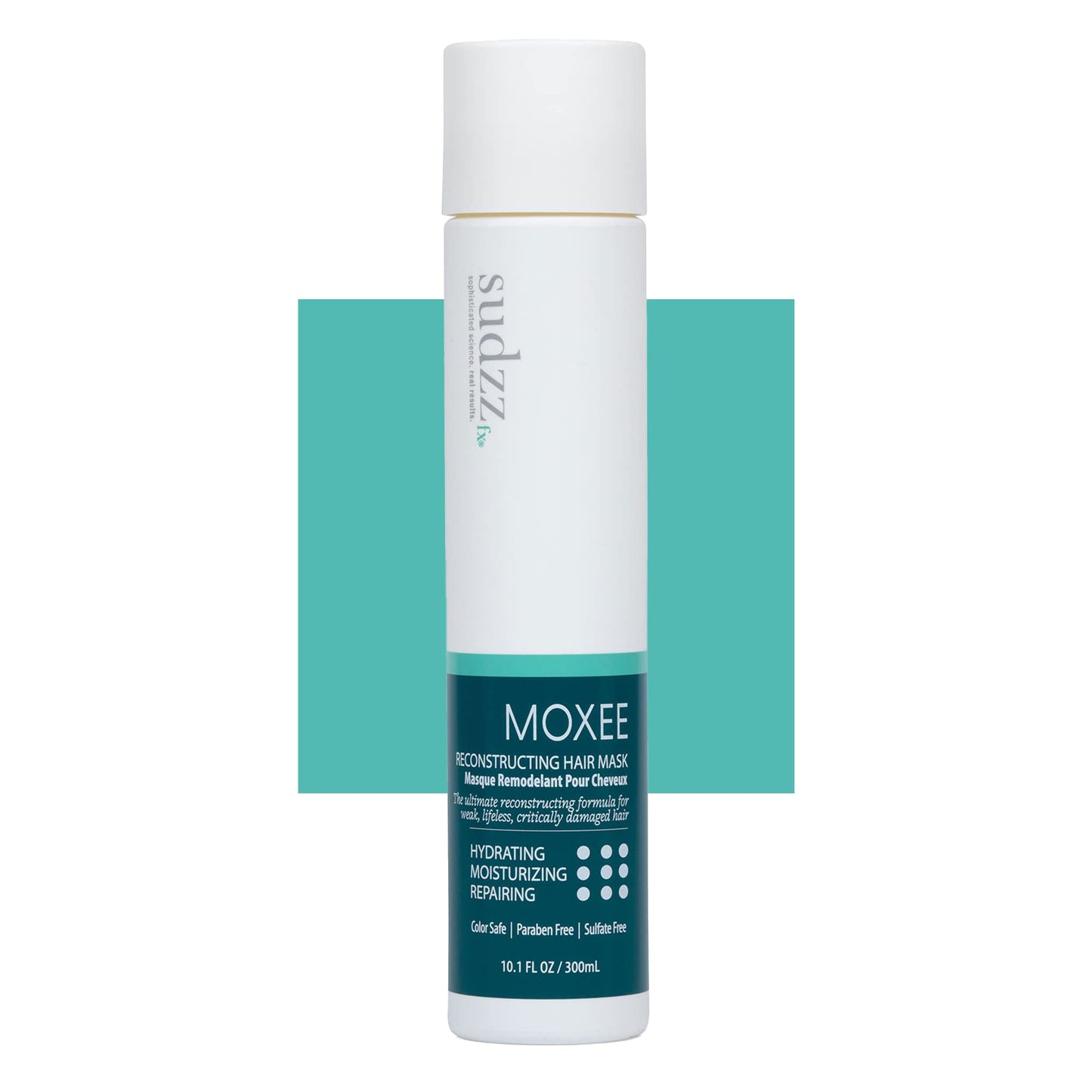 SUDZZFX Moxee Reconstructing - Hydrating Hair Mask - Deep Conditioner for Dry Damaged Hair Care - Provides Nourishment and Restores Weak, lifeless, Critically Damaged Hair 10.1 Fl Oz