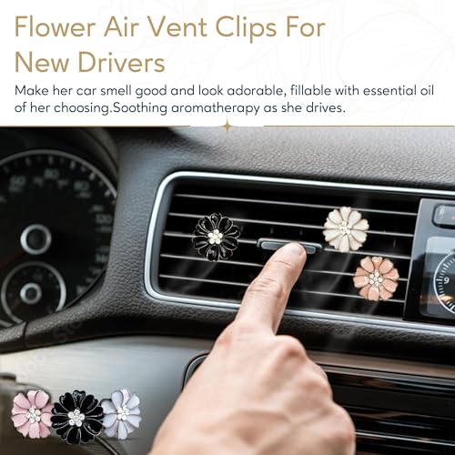 GiftGet Flower Car Vent Clip Air Fresheners - 3-Pack