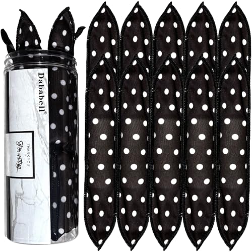 Dababell 40Pcs Black Soft Sleep Hair Curlers Foam Rollers for Long Hair
