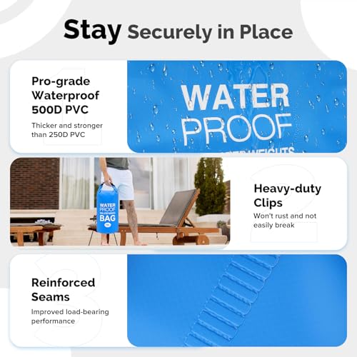 Pool Ladder Weights 2-Pack | 10L Sand Bags for Above Ground Pools