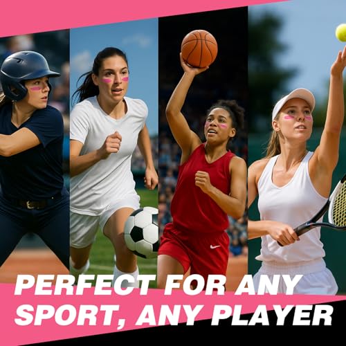 Pink Eyeblack Stick, Oil-Based Sports Face Paint, 5-Pack