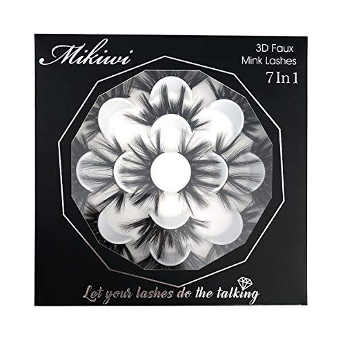 Mikiwi 25mm Faux Mink Lashes - 6D Dramatic Fluffy (7 Pairs)