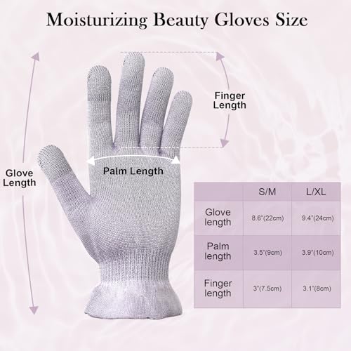 MIG4U Moisturizing Gloves Touchscreen Overnight | 3 Pairs