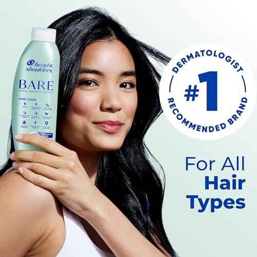 Head & Shoulders Anti-Dandruff Shampoo, BARE Soothing Hydration Twin Pack, 1% Pyrithione Zinc, Dry Scalp Relief, Free of Sulfates, Silicones, Dyes, 13.5 fl oz Each