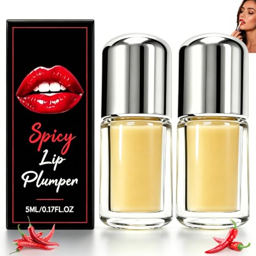 Spicy Plumping Lip Oil Gloss - 2pc Set, 5ml