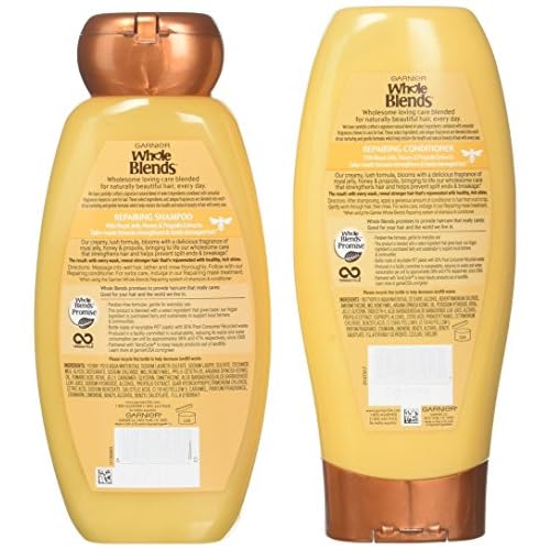 Garnier Whole Blends Honey Treasures Shampoo and Conditioner 12.5 Ounces each