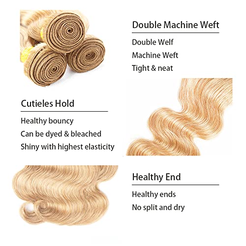 P27/613 Blonde Body Wave Human Hair Bundles