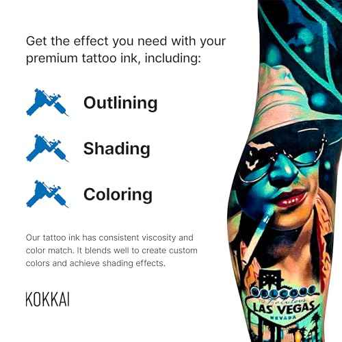 Tattoo Ink, Premium Quality, Precision Medium Viscosity, Rich Hue, Quick Healing, Acrylic-Free, Water-Based, Ready-to-Use Ink for Precision Tattooing (36 Color Pack, 0.5 oz)