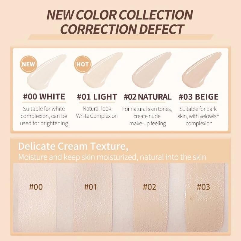 JUDYDOLL Liquid Concealer - Natural Shade, Lightweight Coverage