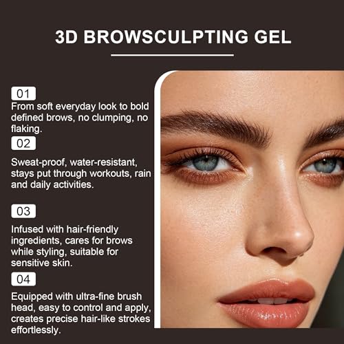 3D Brow Sculpting Gel 2 Pack Waterproof Espresso