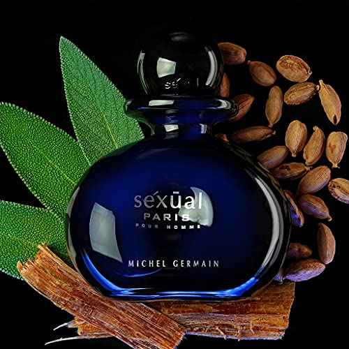 Michel Germain Sexual Paris Pour Homme Eau de Toilette Spray Cologne, Top Notes of Cardamom, Chardonnay Mandarin, Sage, Warm & Tempting Gift for Men