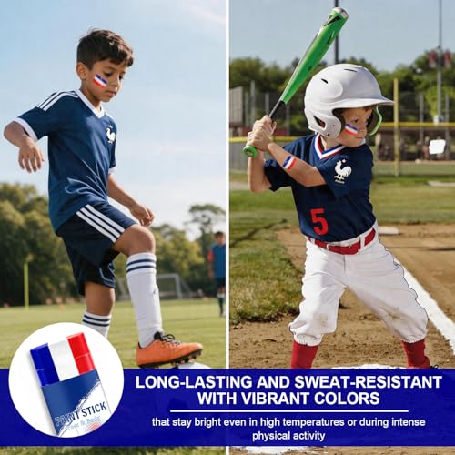 France Patriotic Face Paint Stick – Sweatproof Sports Makeup