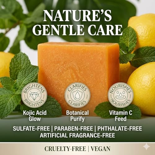 Turmeric Lemon Soap Bar for Dark Spots - Nourishing & Cleansing