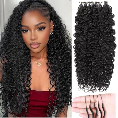 Miracle Invisible Knots Feather Human Crochet Hair 18" 55g