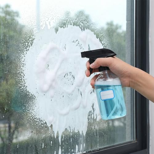 10-Pack 10oz Plastic Spray Bottles with Adjustable Nozzle for Hair, Plants, and Cleaning