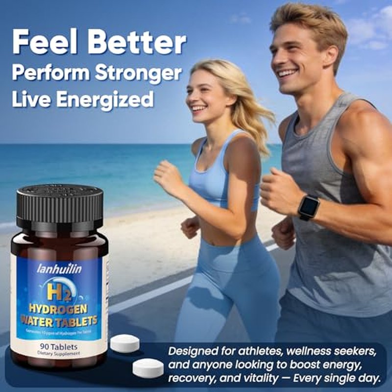 Hydrogen Water Tablets with Magnesium 150mg | 90 Count Antioxidant Supplement