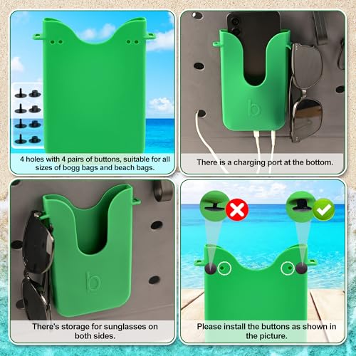 Silicone Phone Holder for Bogg Bags - Waterproof & Convenient