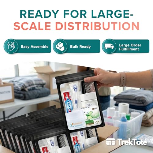 Bulk Hygiene Kit Assembly Set - 50 Pack Travel Toiletries