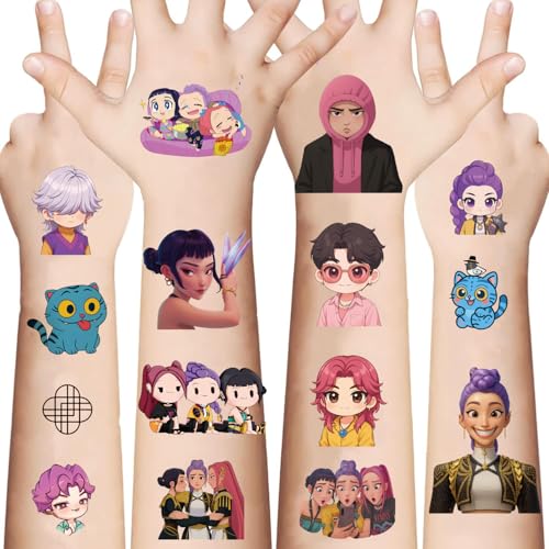 Demon Movie Hunters Temporary Tattoos for Kids 99pc
