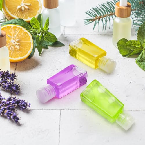 1 oz Travel Plastic Bottles, 100-Pack Flip Cap Refillable Containers