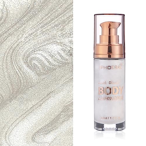 Body Shimmer Oil Luminizer with Brush - Long Lasting Glow